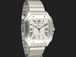 Cartier Santos Large Date Steel Roman Dial WSSA0018