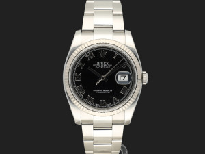 Rolex Datejust 36 Black Roman Dial 116234