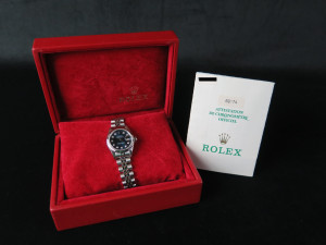 Rolex Lady-Datejust 26 Blue Diamond Dial 69174 