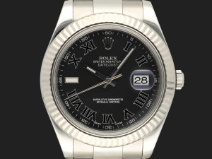 Rolex Datejust II Grey Roman Dial 116334