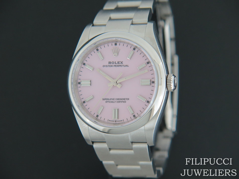 Rolex oyster discount perpetual candy pink