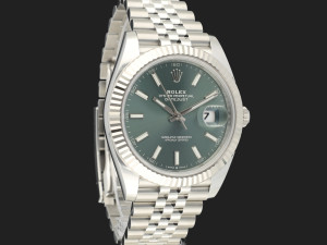 Rolex Datejust 41 Mint Green Dial 126334 NEW