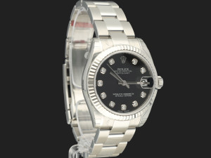 Rolex Datejust 31 Black Diamond Dial 178274  NOS