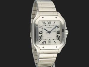 Cartier Santos Large Date Steel Roman Dial WSSA0009 / 4072