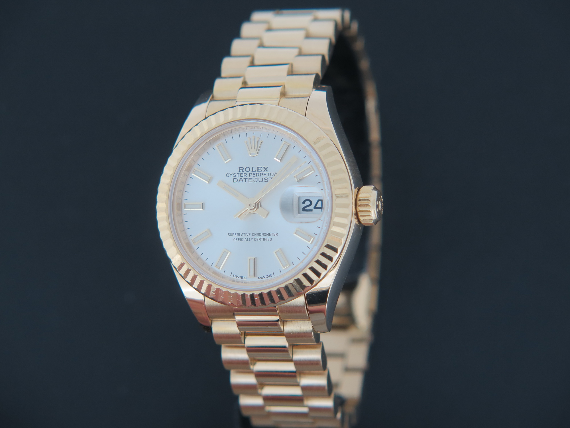 Rolex datejust dames online goud