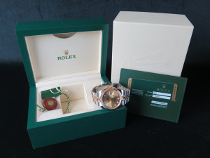 Rolex Datejust 36 Gold/Steel Champagne Diamond Dial 116233