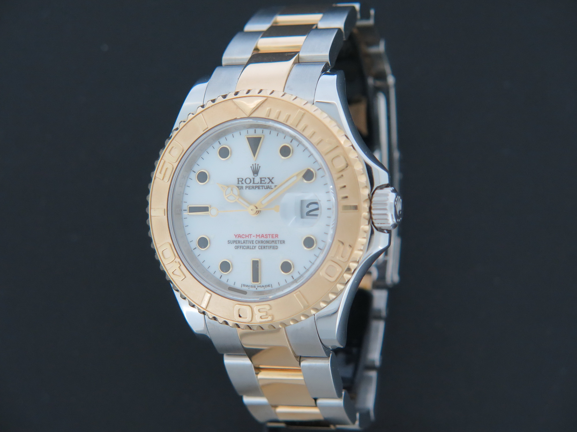 Rolex yacht best sale master white