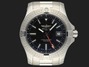 Breitling Avenger Automatic GMT 43 Black Dial A32397 NEW