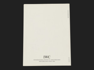 IWC Operating Instructions Ingenieur Chronograph