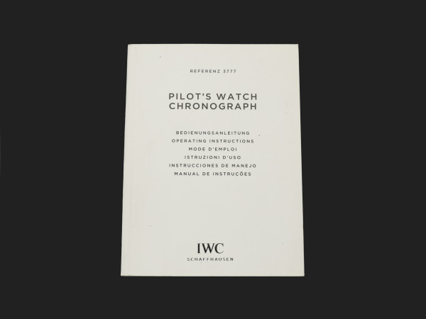 IWC - Pilot's Watches Chronograph Instructions Booklet