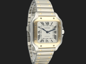 Cartier Santos Medium Gold/Steel Roman Dial W2SA0016