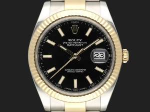 Rolex Datejust 41 Gold/Steel Black Dial 126333