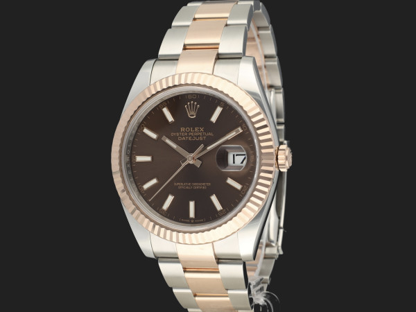 Rolex - Datejust 41 Everose/Steel Choco Dial 126331