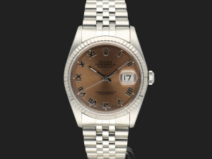 Rolex Datejust Salmon Roman Dial 16234  