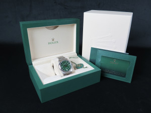 Rolex Oyster Perpetual 41 Green Dial 124300 NEW