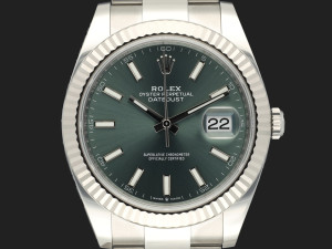 Rolex Datejust 41 Mint Green Dial 126334 NEW