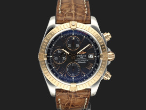 Breitling Chronomat Evolution Rose Gold/Steel Black Dial C13356