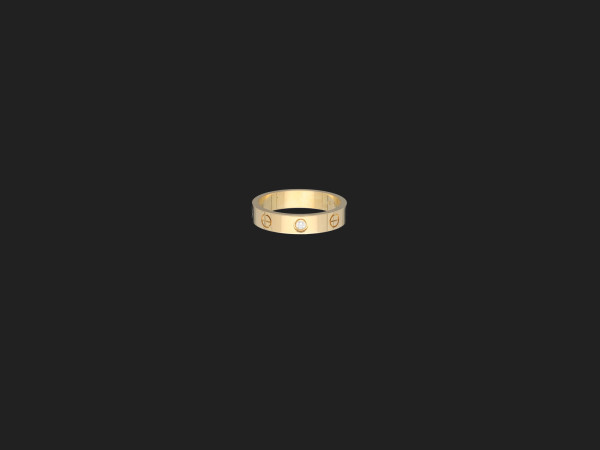 Cartier - Love Ring Yellow Gold Diamond Size 53