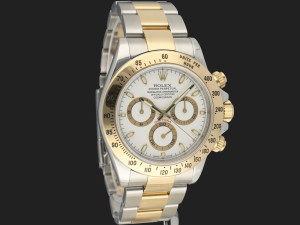 Rolex Daytona Gold/Steel White Dial 116523