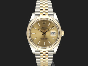 Rolex Datejust 41 Gold/Steel Champagne Dial 126333