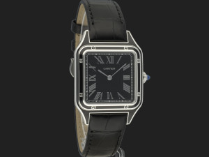 Cartier Santos-Dumont Black Lacquer WSSA0046 / 4298 NEW