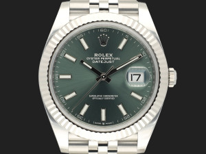 Rolex Datejust 41 Mint Green Dial 126334 NEW