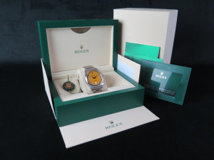 Rolex Oyster Perpetual 41 Yellow Dial 124300 NEW