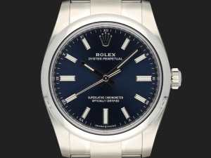 Rolex Oyster Perpetual 34 Blue Dial 124200 NEW