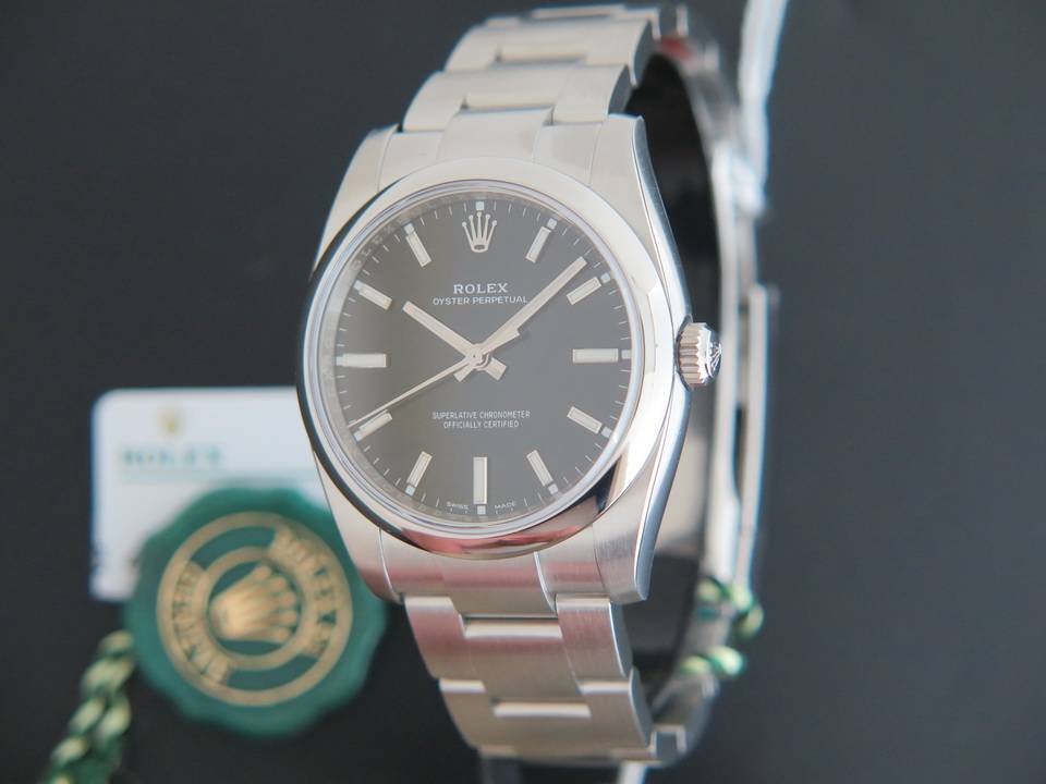 Rolex Oyster Perpetual NEW 114200 BLACK Watches Filipucci Juweliers