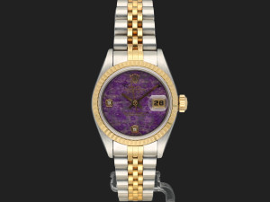 Rolex Lady-Datejust Gold/Steel Purple Sugilite Dial 69173