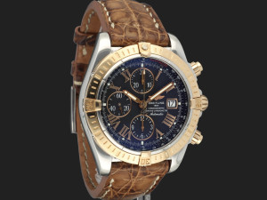 Breitling Chronomat Evolution Rose Gold/Steel Black Dial C13356