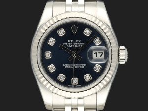 Rolex Lady-Datejust 26 Blue Diamond Dial 179174