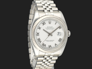 Rolex Datejust 36 White Roman Dial 116234