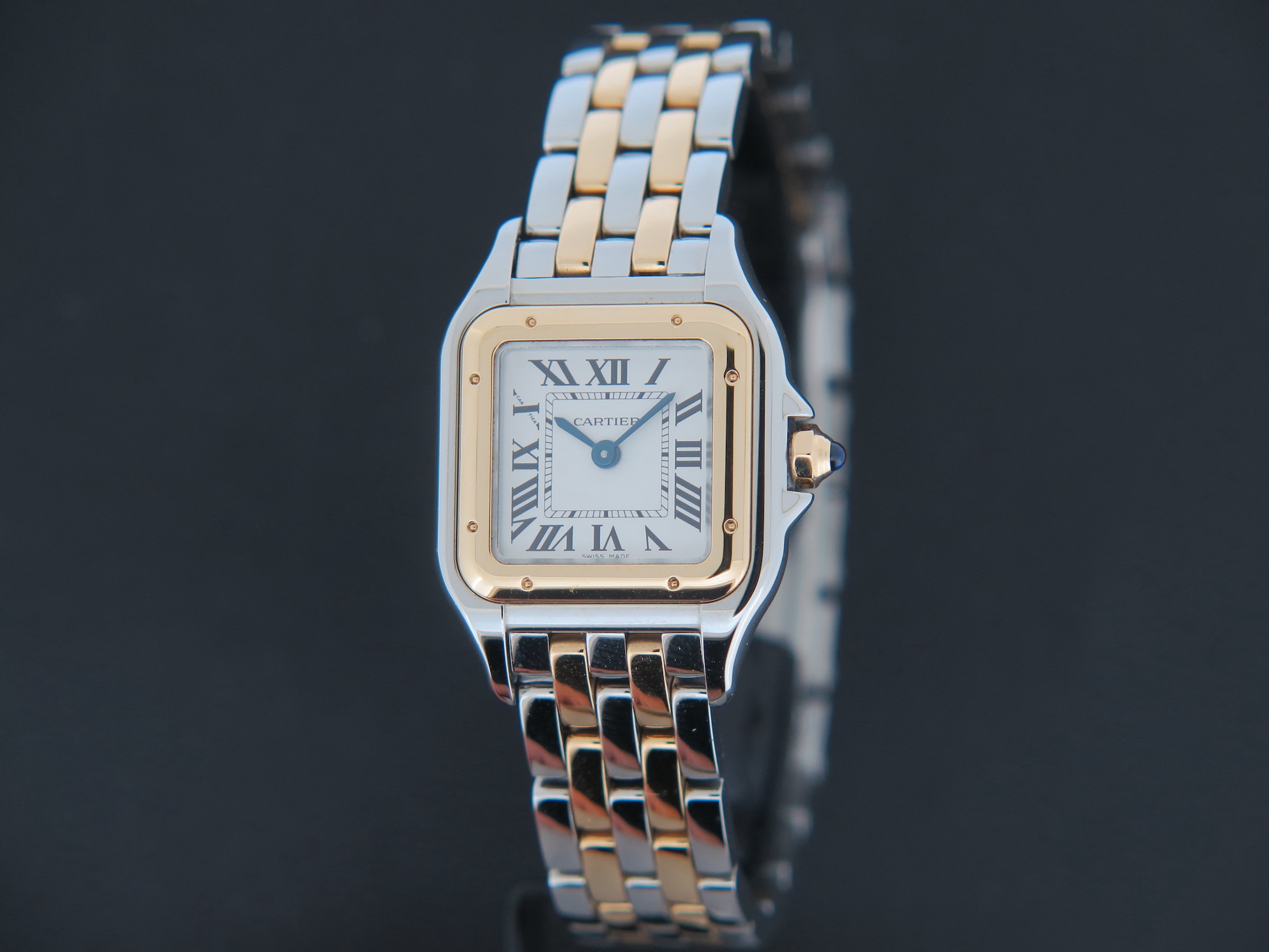 Cartier panthere steel and gold sale