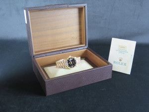 Rolex Day-Date Yellow Gold Black Diamond Dial 18238