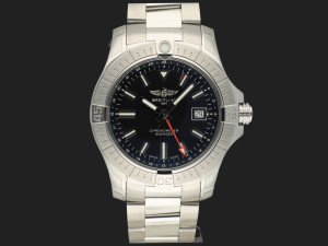 Breitling Avenger Automatic GMT 43 Black Dial A32397 NEW