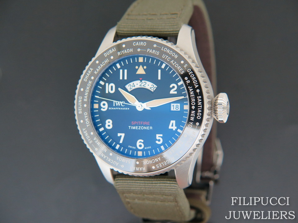 IWC Pilot s Watch Timezoner Spitfire NEW IW395501 Watches Filipucci Juweliers