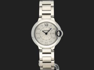 Cartier Ballon Bleu Silver Diamond Dial 28mm WE902073