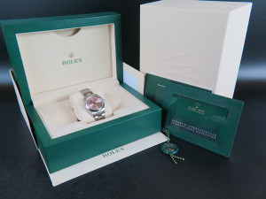 Rolex Oyster Perpetual 34 Pink Dial 124200 NEW