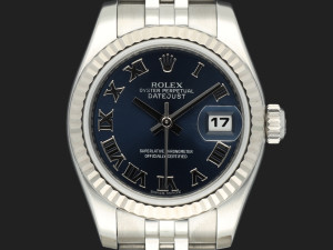 Rolex Lady-Datejust 26 Roman Blue Dial 179174 