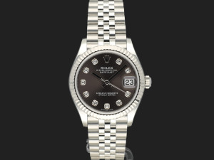 Rolex Datejust 31 Dark Grey Diamond Dial 278274 NEW 