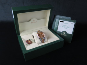 Rolex Datejust Gold/Steel Champagne Roman Dial 116233 