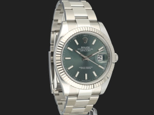 Rolex Datejust 41 Mint Green Dial 126334 NEW