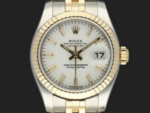 Rolex Lady-Datejust 26 Gold/Steel White Dial 179173