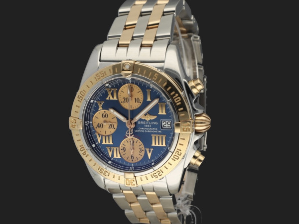 Breitling - Chrono Cockpit Gold/Steel Blue Dial C13358