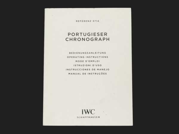 IWC - Operating Instructions Portugieser Chronograph Booklet