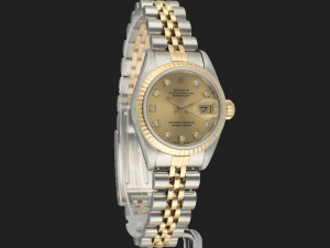 Rolex Lady-Datejust 26 Champagne Diamond Dial 69173