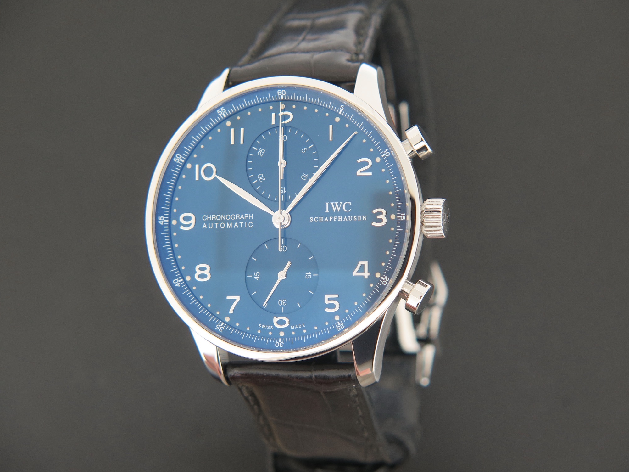 IWC Portugieser Chronograph Blue Dial IW371491 Horloges