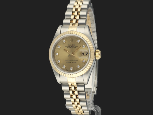 Rolex - Lady-Datejust 26 Champagne Diamond Dial 69173