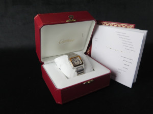 Cartier Santos Galbee XL Gold/Steel W20099C4 / 2823